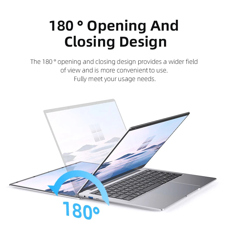 2026 Intel Core Atom A3950 Portable Laptop Computer 14.1 inch HD Gaming Laptop Windows 11 Pro SSD 512GB RAM 12GB RAM PC Notebook