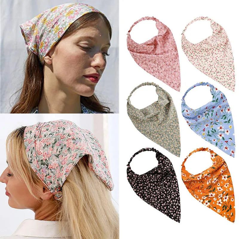 Bohemia Bandana Hair Scarf For Women Paisley Vintage Headwear