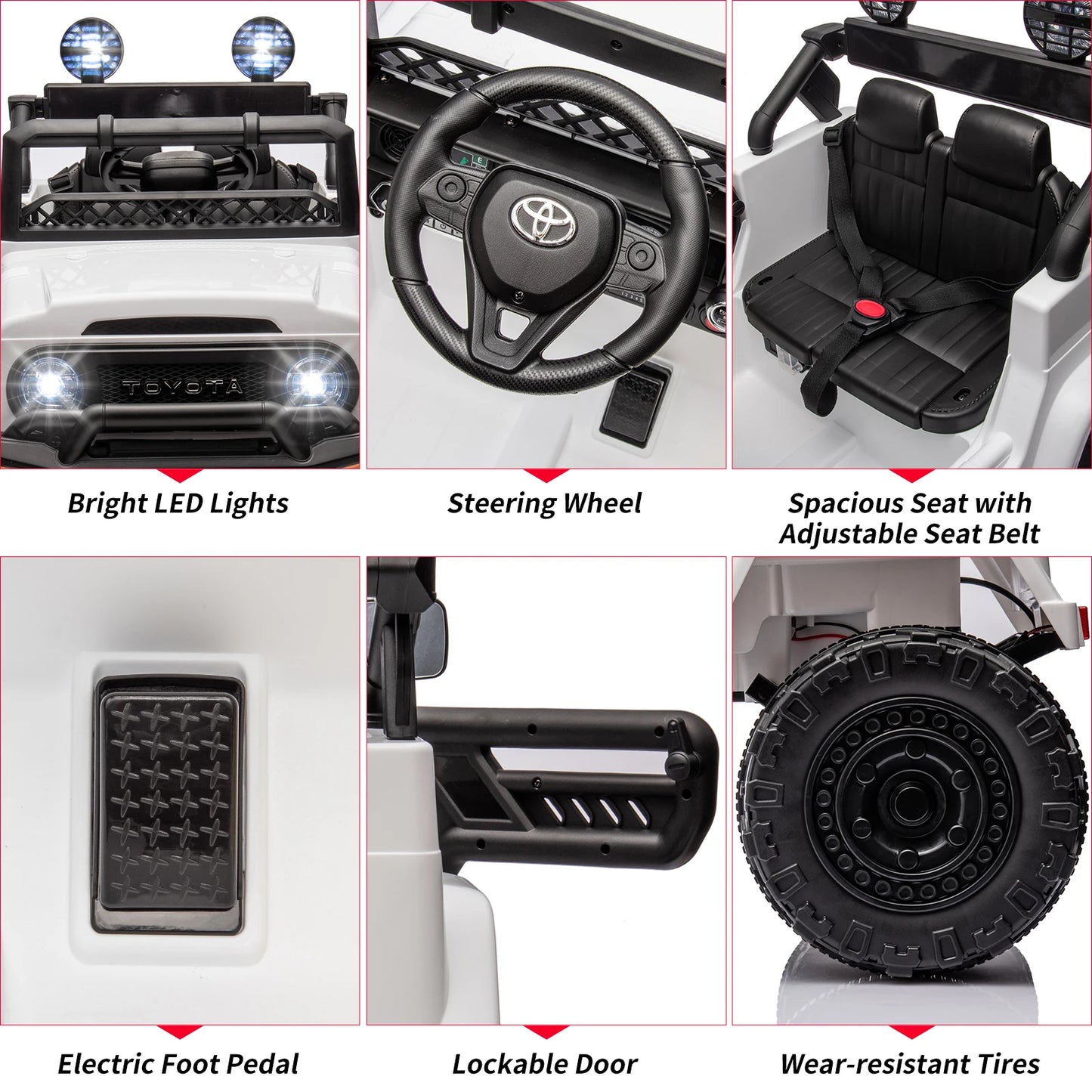 HiMISSE 12V Electric Ride On Car Truck For Kids MP3