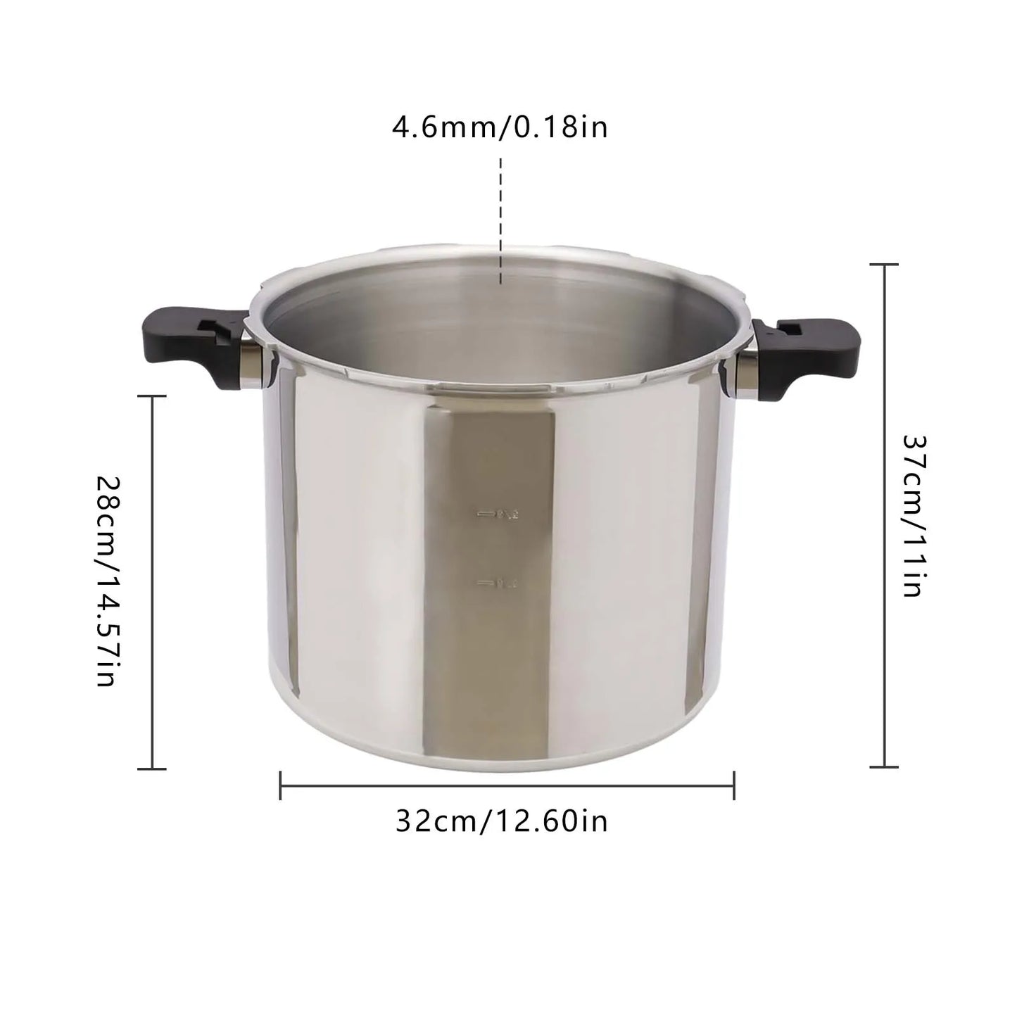 Pressure Canner And Cooker With Gauge 13 PSI Explosion Proof Safety Valve