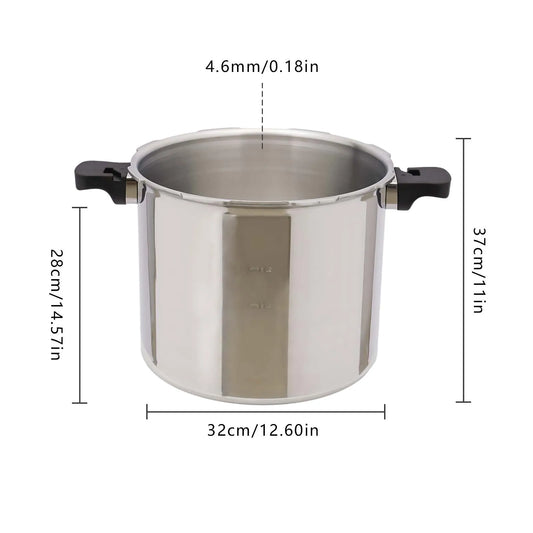 Pressure Canner And Cooker With Gauge 13 PSI Explosion Proof Safety Valve