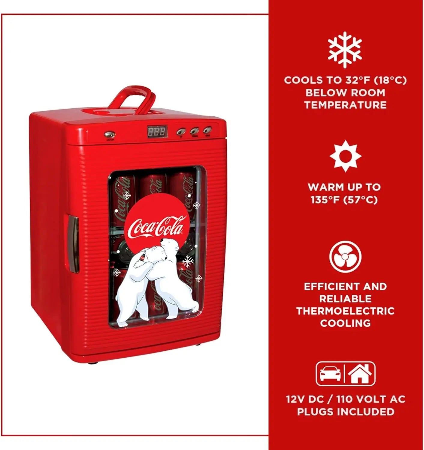 Portable Table Top Beverage Cooler Mini Fridge Holds 28 Cans by S And B Enterprise