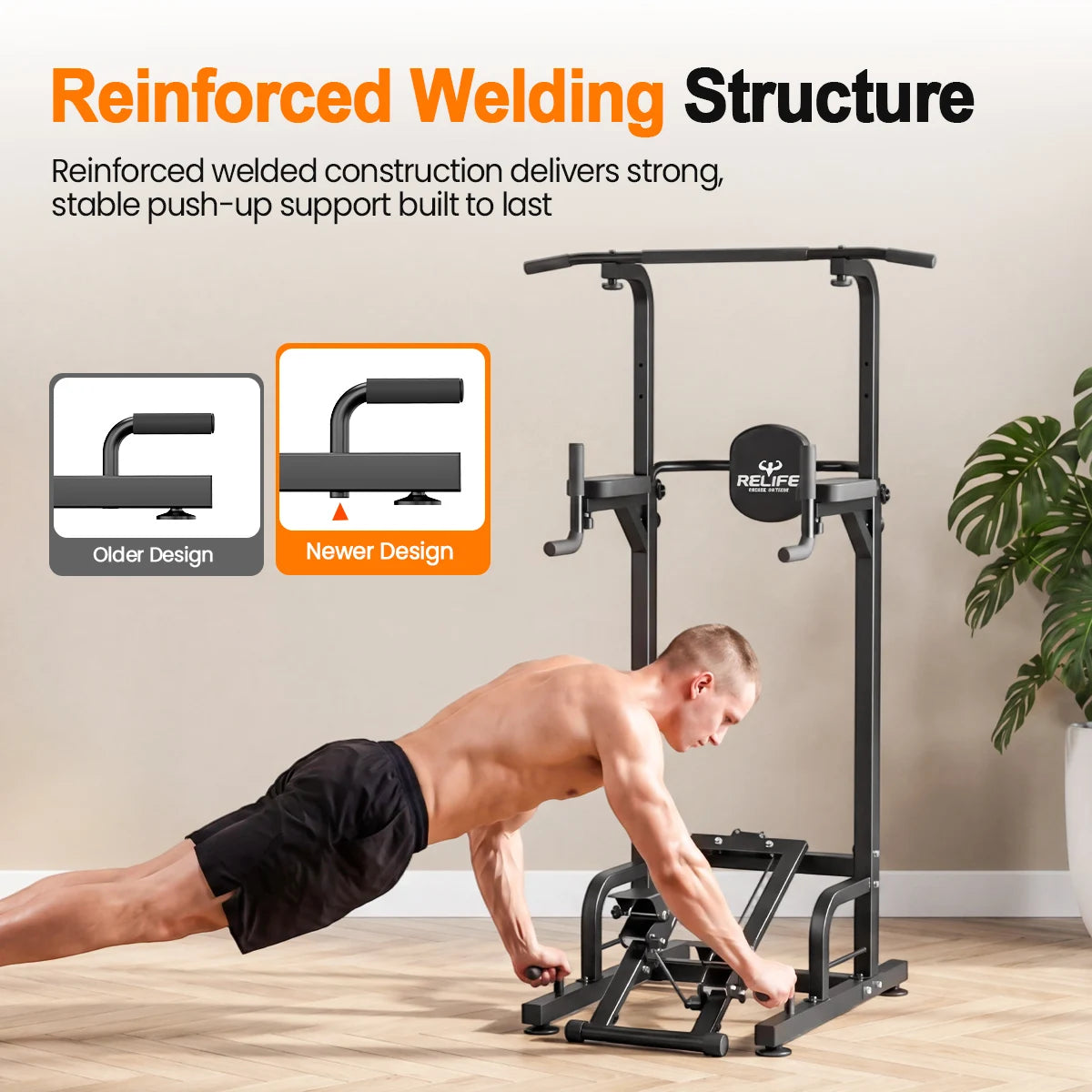 Multifunctional Power Tower Pull Up Dip Station 450LBS by S And B Enterprise