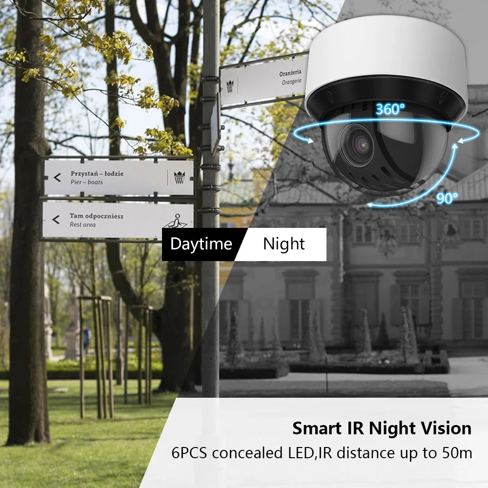 Hikvision DS-2DE4A425IWG-E 25X Zoom 4MP Auto-tracking PTZ IP Camera IR50M Face Capture Video Surveillance IP Camera DarkFighter