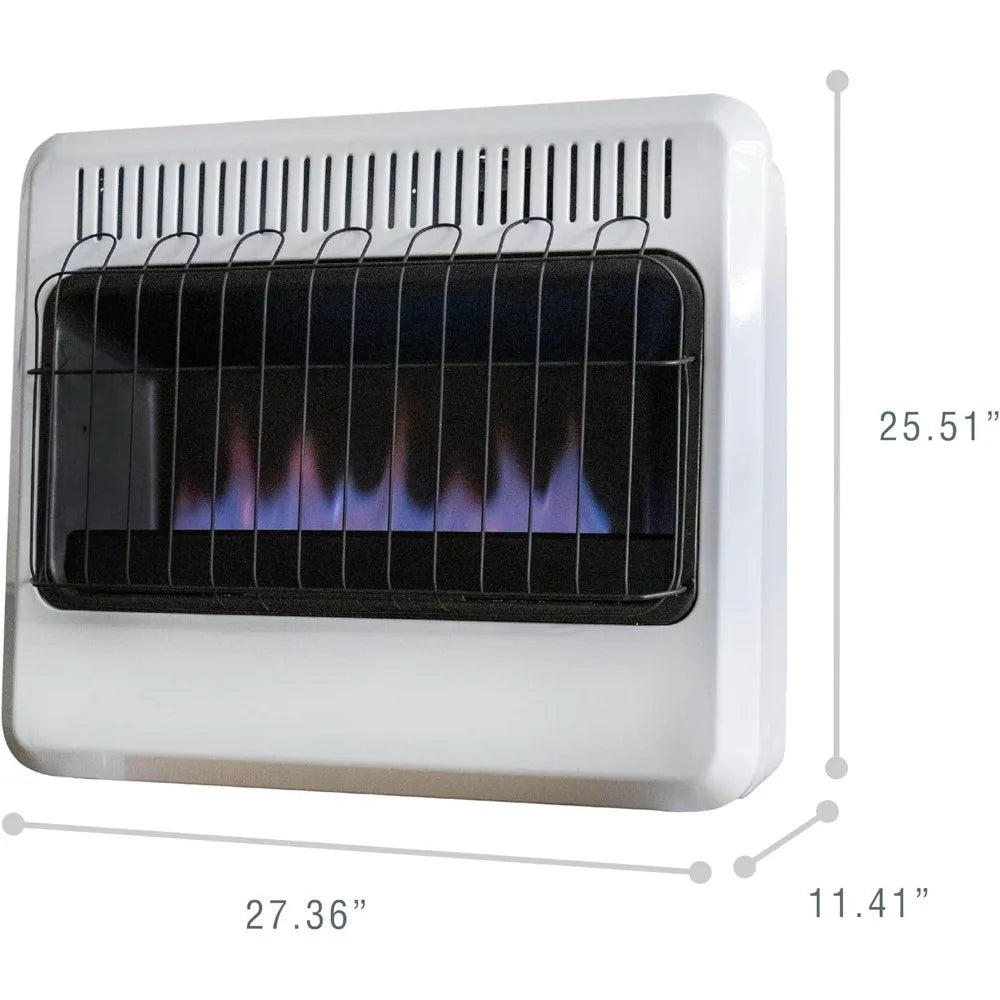 Vent-Free Blue Flame Dual Fuel Heater by S And B Enterprise, 30,000 BTU propane or natural gas space heater