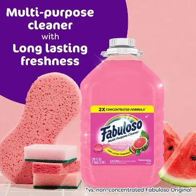 Multi-Purpose Cleaner Watermelon Multi-Purpose Cleaner 2X Concentrated Formula Floor Cleaner - 56 Oz, for Household Cleaning Tasks