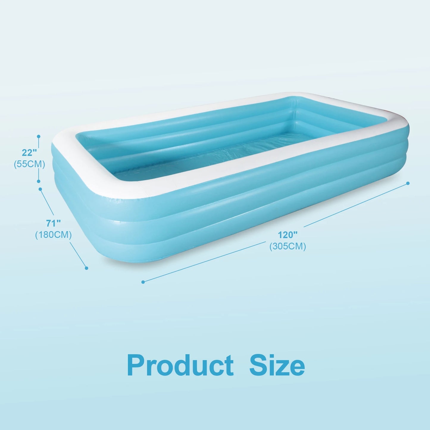 CADALENE Inflatable Family Pool for Kids and Adults Outdoor by S And B Enterprise