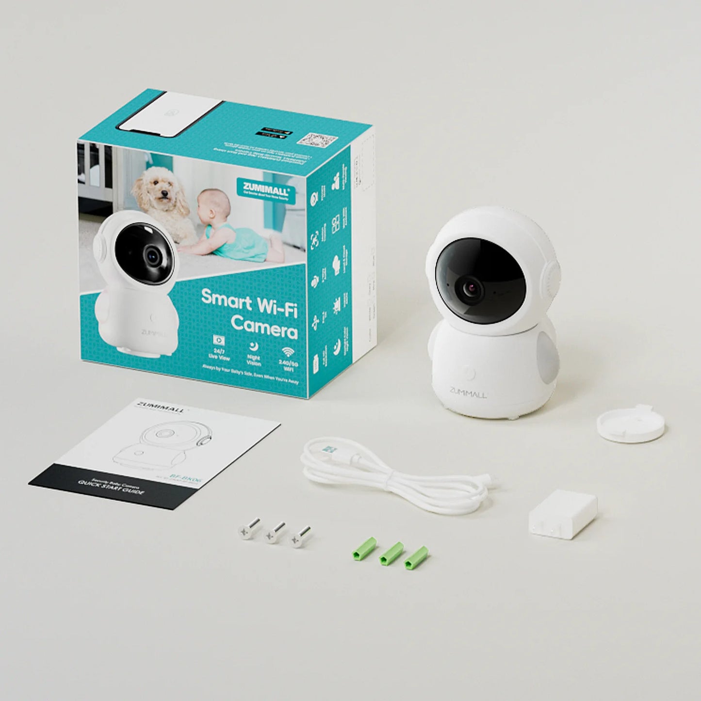 ZUMIMALL Wireless Security Camera With AI Motion Detection