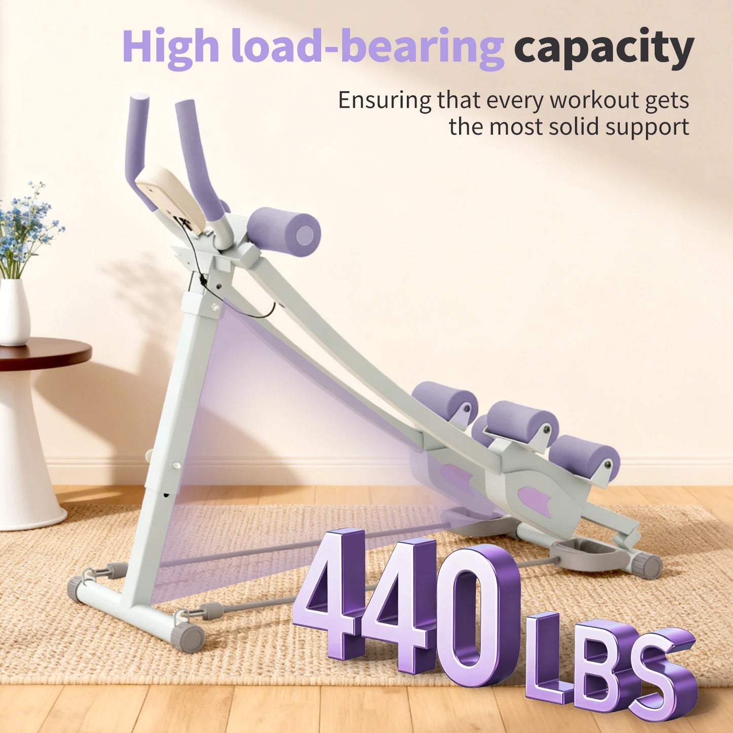 Abdominal Curling Exercise Machine Dual Track Core Trainer by S And B Enterprise