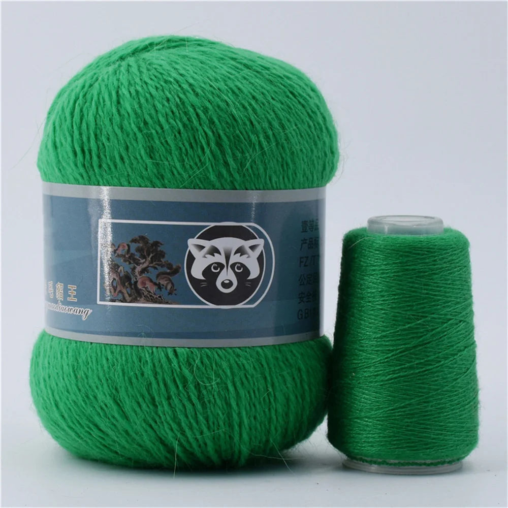 Mink Fur Yarn for Yarns for Knitting and Crochet 2-Ply Lace T Shirt Yarn for Hand Knitting Needlework 1 Skein 340 M 50+20g by S And B Enterprise