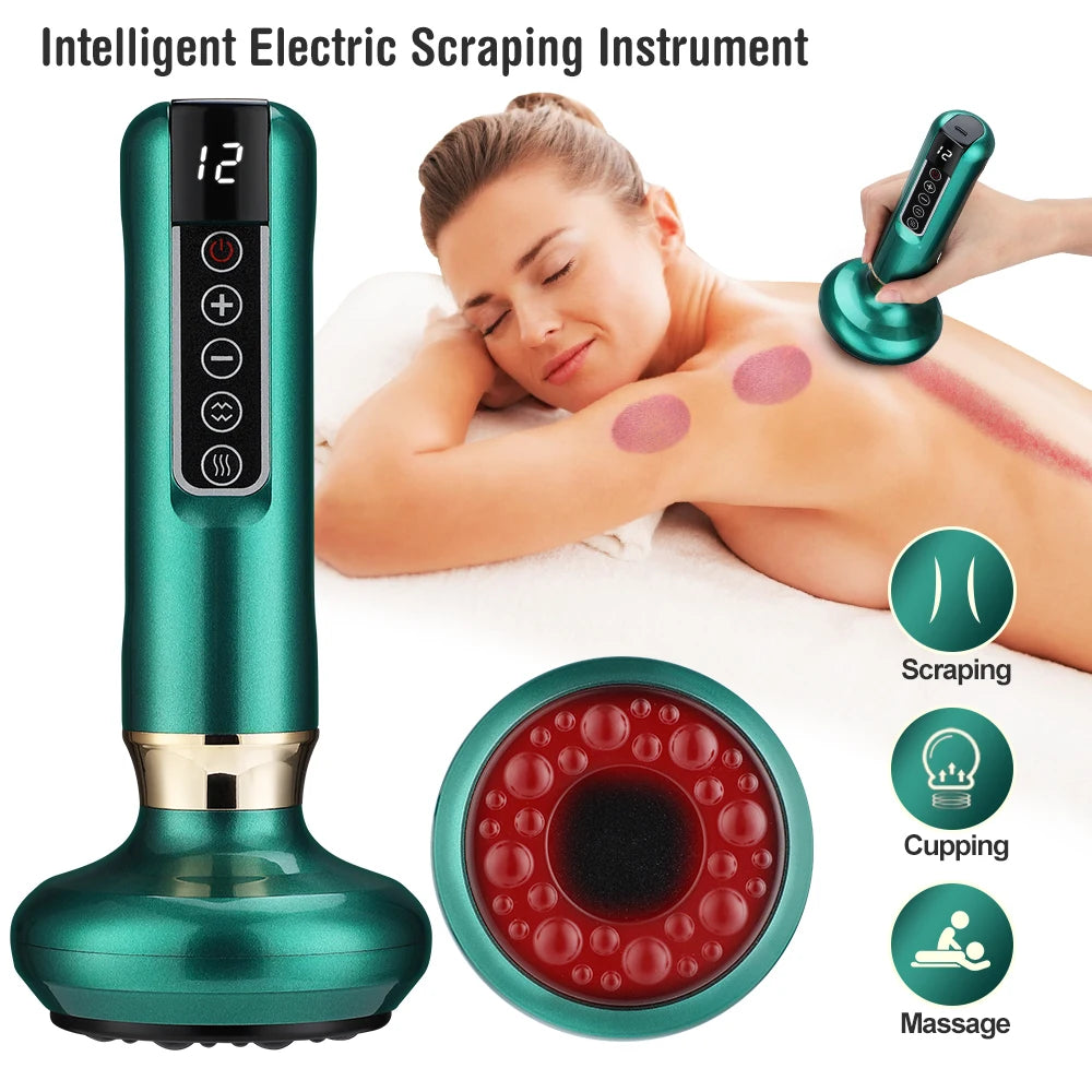 PASTSKY Electric Cupping Device With 12 Levels Vacuum USB Rechargeable