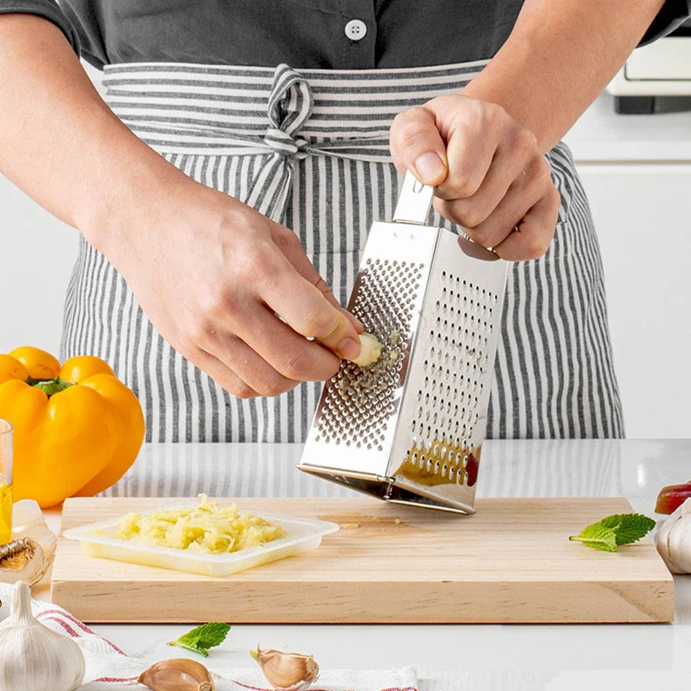 Multifunctional 4 Side Manual Vegetable Grater Chopper Stainless Steel by S And B Enterprise