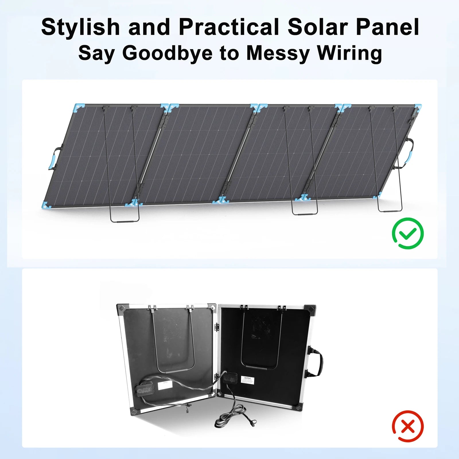 E-POWO 800W Monocrystalline Foldable Solar Charger for Power Stations by S And B Enterprise