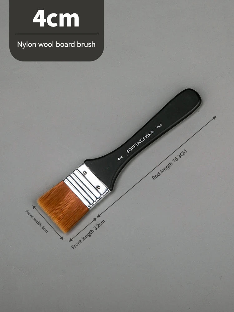 Borrence Memory Nylon Paint Brush Set For Acrylic Oil Watercolor
