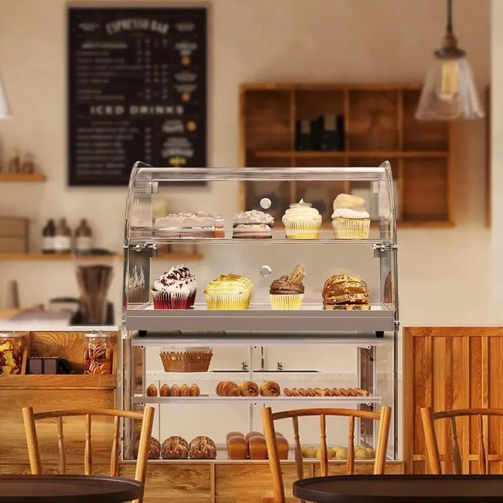 Pastry Display Case Countertop Tempered Glass Bakery Showcase