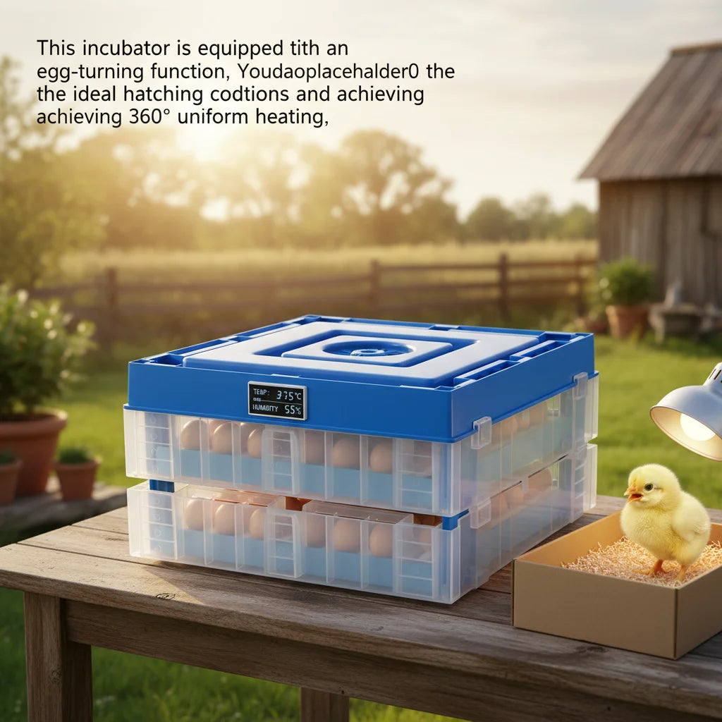 48 Egg Incubator With Automatic Turner Dual Power AC110V DC12V