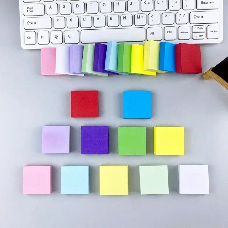 11pcs/Set Fluorescent Color Sticky Notes Posted It Note Pads Planner Stickers Notepad Memo Pad for School Office Supplies by S And B Enterprise
