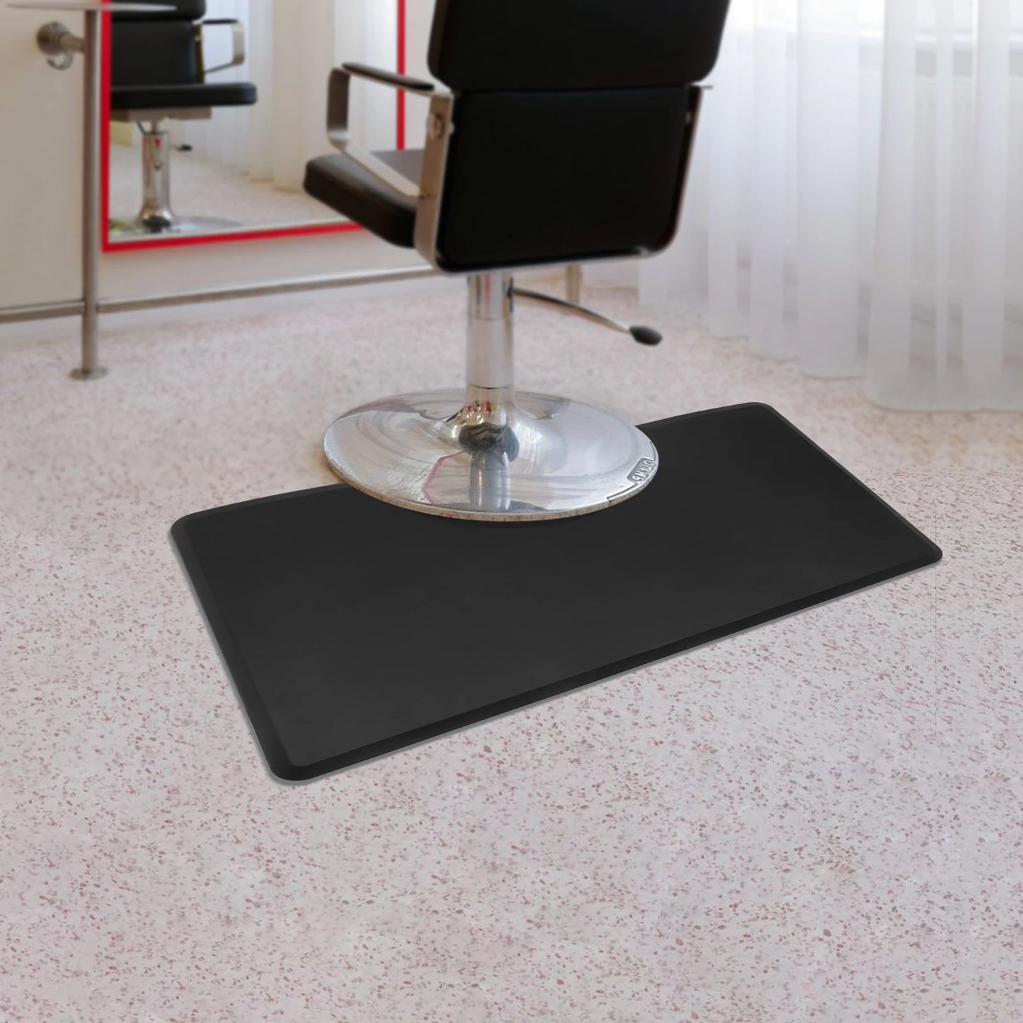 Barber Chair Mat Anti Slip Floor Pad for Hairdressers Ergonomic