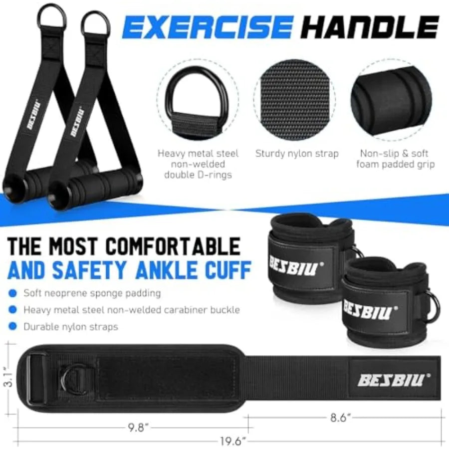 Pilates Bar Kit With Resistance Bands by S And B Enterprise
