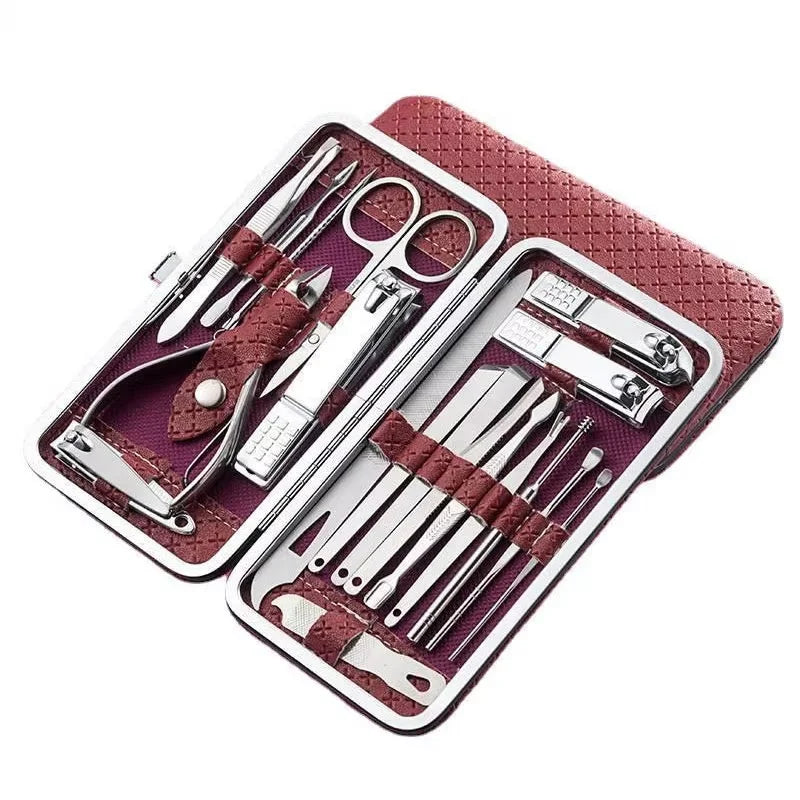 Stainless Steel 19 Piece Grooming Kit With Nail Clippers by S And B Enterprise