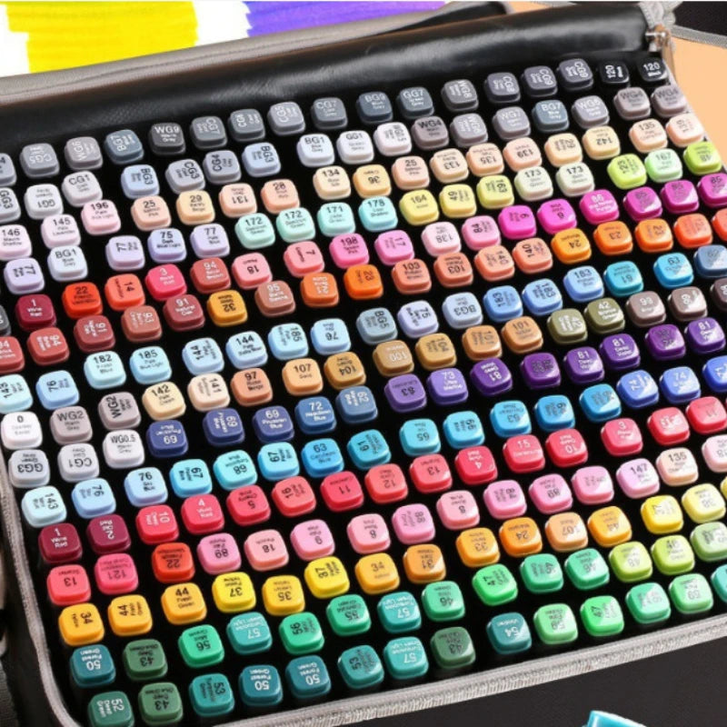 262 Color Marker Pen Set Double Head Brush Pens Art by S And B Enterprise