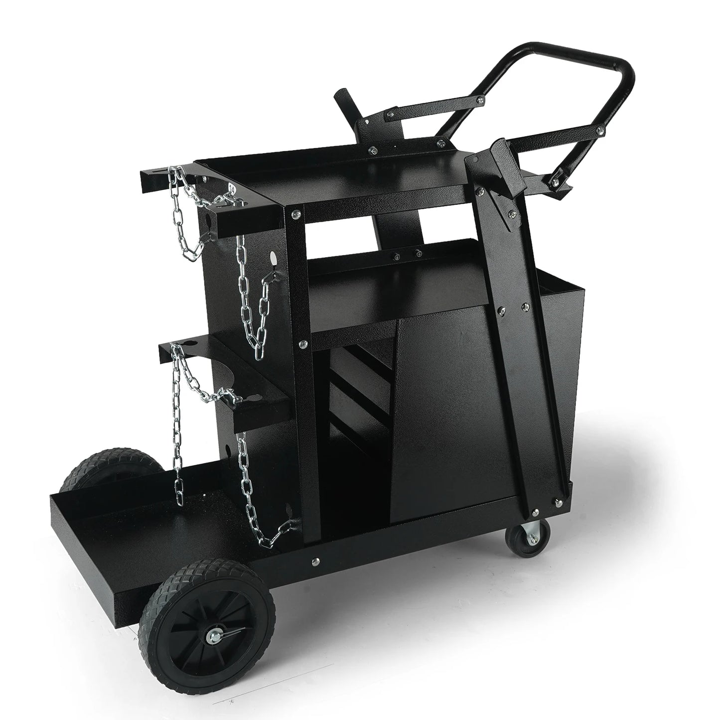 SucceBuy Welding Cart With 4 Drawers And Tank Storage