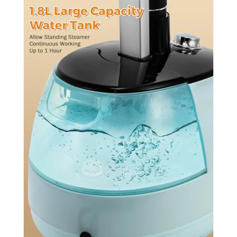 Abay Standing Garment Steamer With Adjustable Settings For Wrinkle Removal by S And B Enterprise