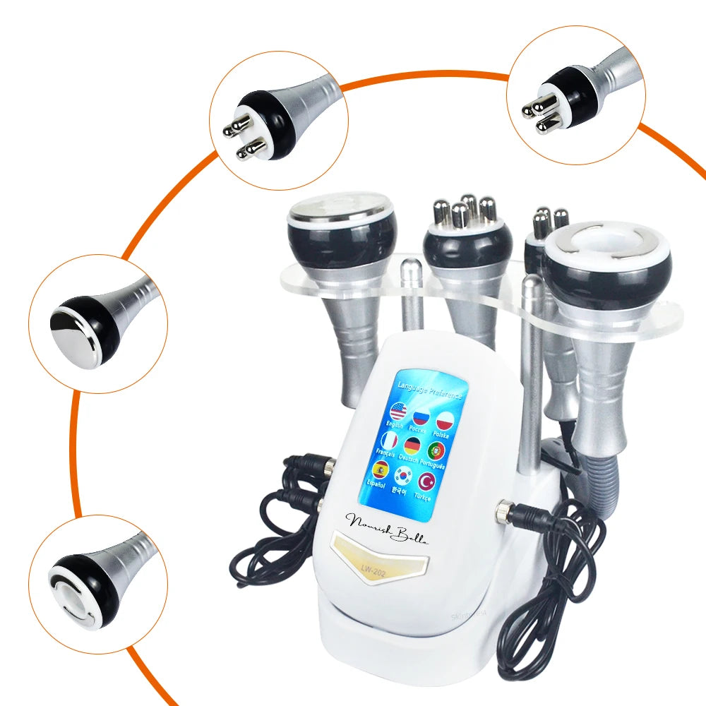 4-in-1 40K cavitation ultrasonic body slimming machine by S And B Enterprise with vacuum suction heads and touchscreen