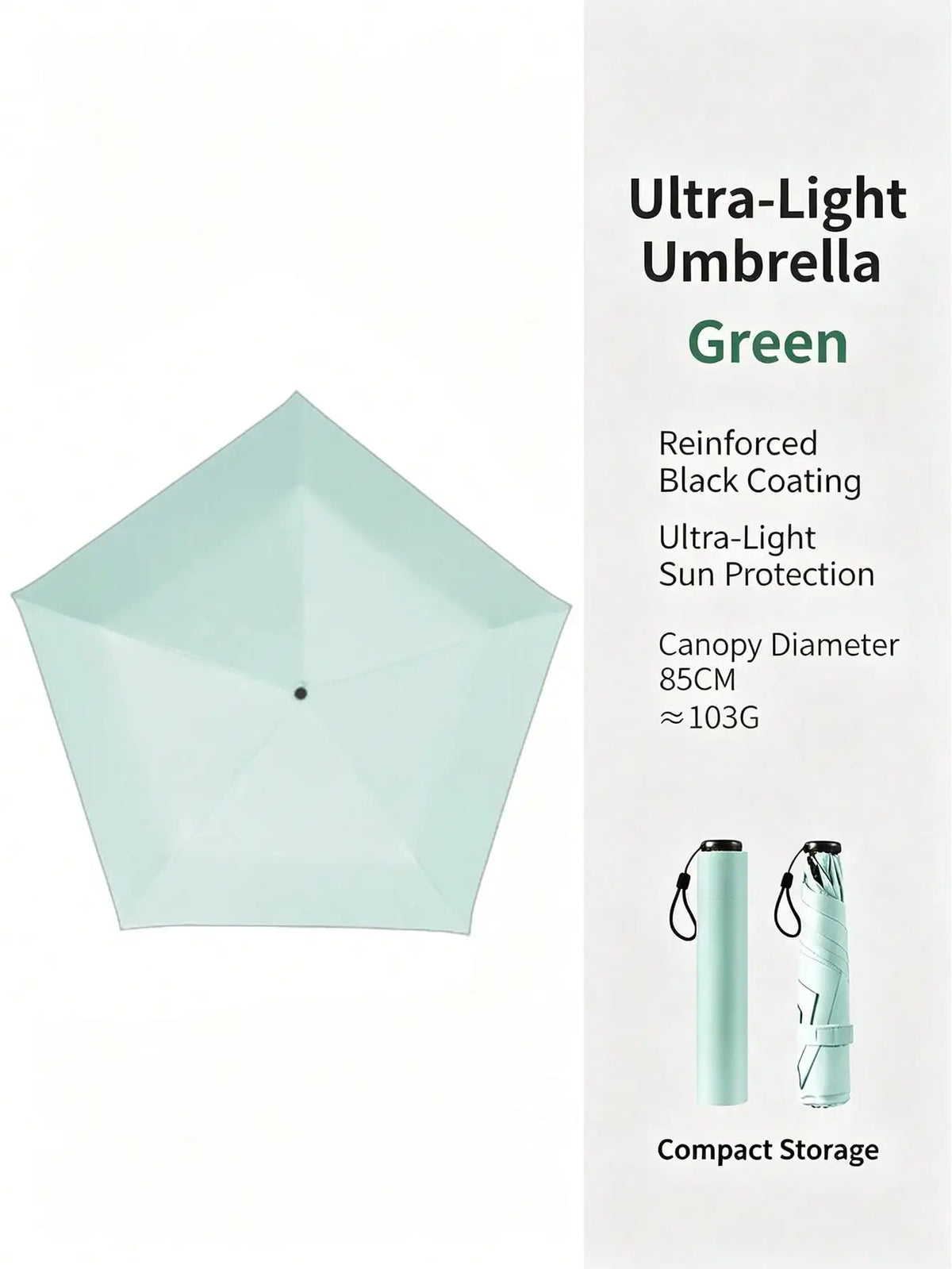 Fashionable Pencil Umbrella, UV Protection, Ultra-Lightweight Slim Mini Travel Umbrella, Women's Stylish Compact Foldable Pocket Umbrella, UPF 50+ Sun Protection, Suitable For Rainy Days, Backpack, Handbag, Commuting, Beach,