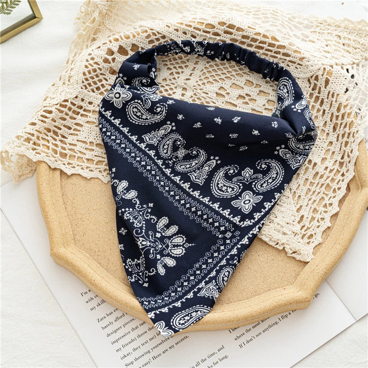 Bohemia Bandana Hair Scarf For Women Paisley Vintage Headwear
