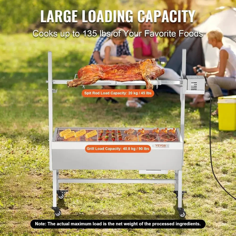 Electric Rotisserie Grill For BBQ Whole Pigs Lambs Goats