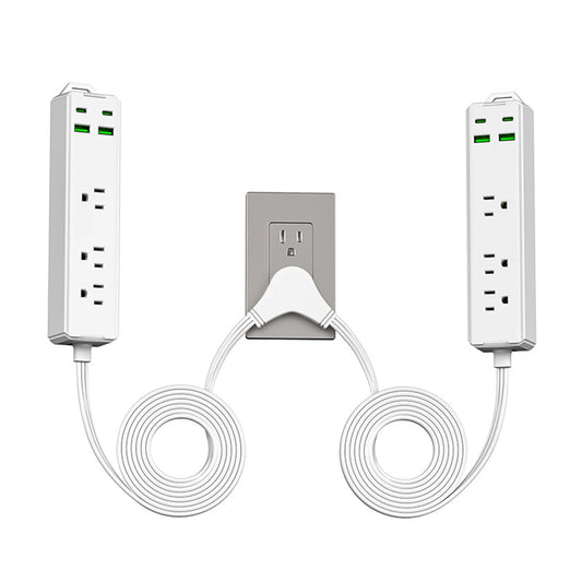 Multi Outlet Power Strip With USB Type C Ports Indoor by S And B Enterprise