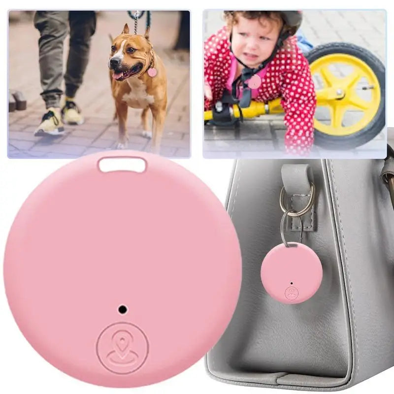 Mini GPS Mobile Bluetooth 5.0 Tracker Anti-Lost Device Round Anti-Lost Device Pet Kids Bag Wallet Tracking Smart Finder Locator by S And B Enterprise