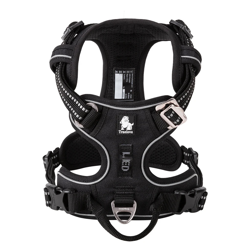 TRUELOVE No Pull Dog Harness Reflective Breathable Adjustable Training Vest by S And B Enterprise