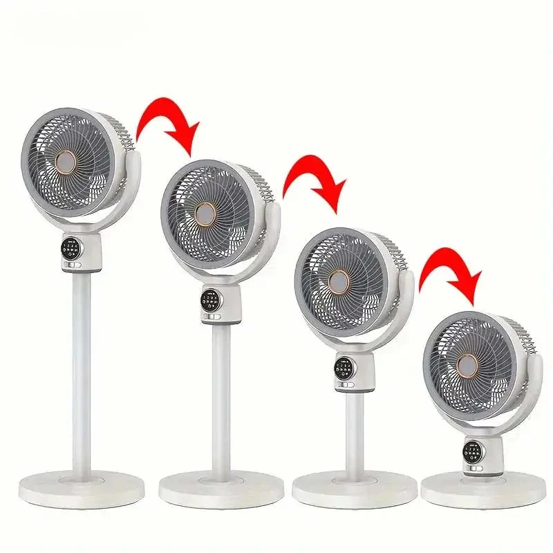 Balashov USB Rechargeable Floor Fan Silent Turbine Air Circulation by S And B Enterprise