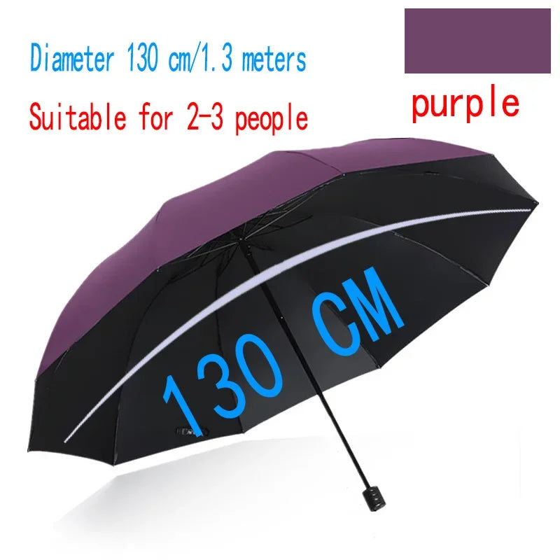 Folding Umbrella Windproof Waterproof Sun And Rain For Travel