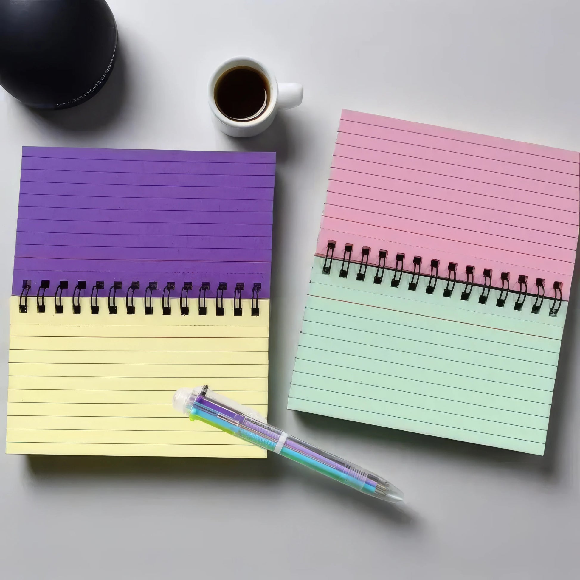 Spiral Notebooks Set For Home Office School, Compact by S And B Enterprise