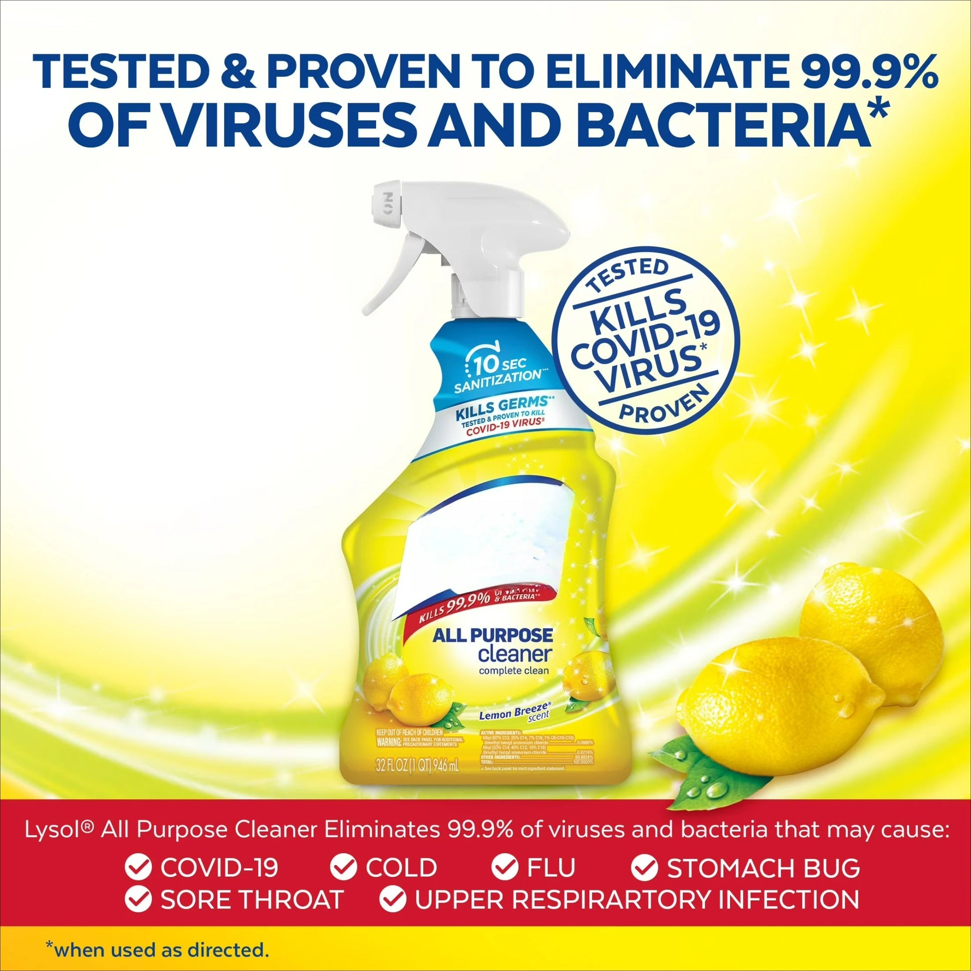 All Purpose Spray Cleaner Lemon Scent For Sanitizing And Disinfecting by S And B Enterprise
