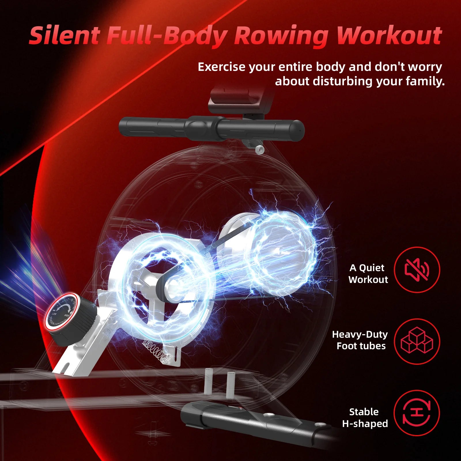 Botifly Magnetic Rowing Machine for Home Gym with Quiet Operation by S And B Enterprise