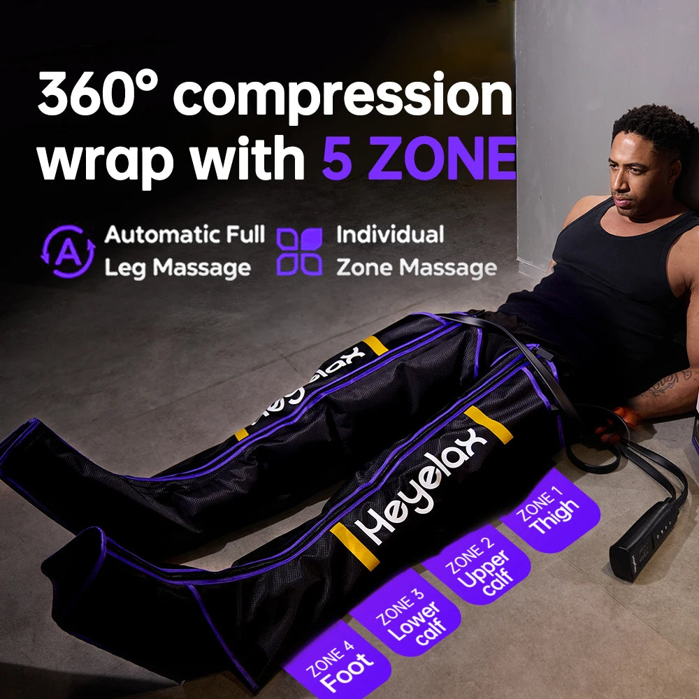 Leg Compression Massager For Circulation And Pain Relief Air Boots by S And B Enterprise