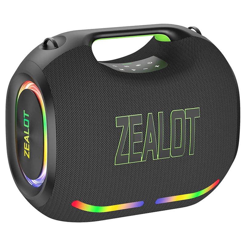 ZEALOT-ZE21 400W Big Power Wireless Bluetooth Peaker Outdoor Portable 48000mAh Long Battery With RGB Color Lights TWS Subwoofer High Volume Waterproof Bluetooth Speaker by S And B Enterprise