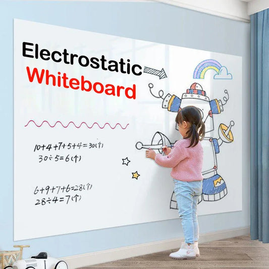 Static Whiteboard Sticker For Home Office Classroom Reusable Surface by S And B Enterprise