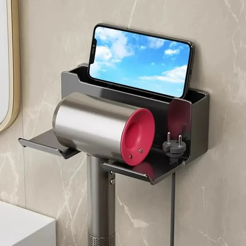 AEHOME Hair Dryer Holder Wall Mount And Dual Tier Stand