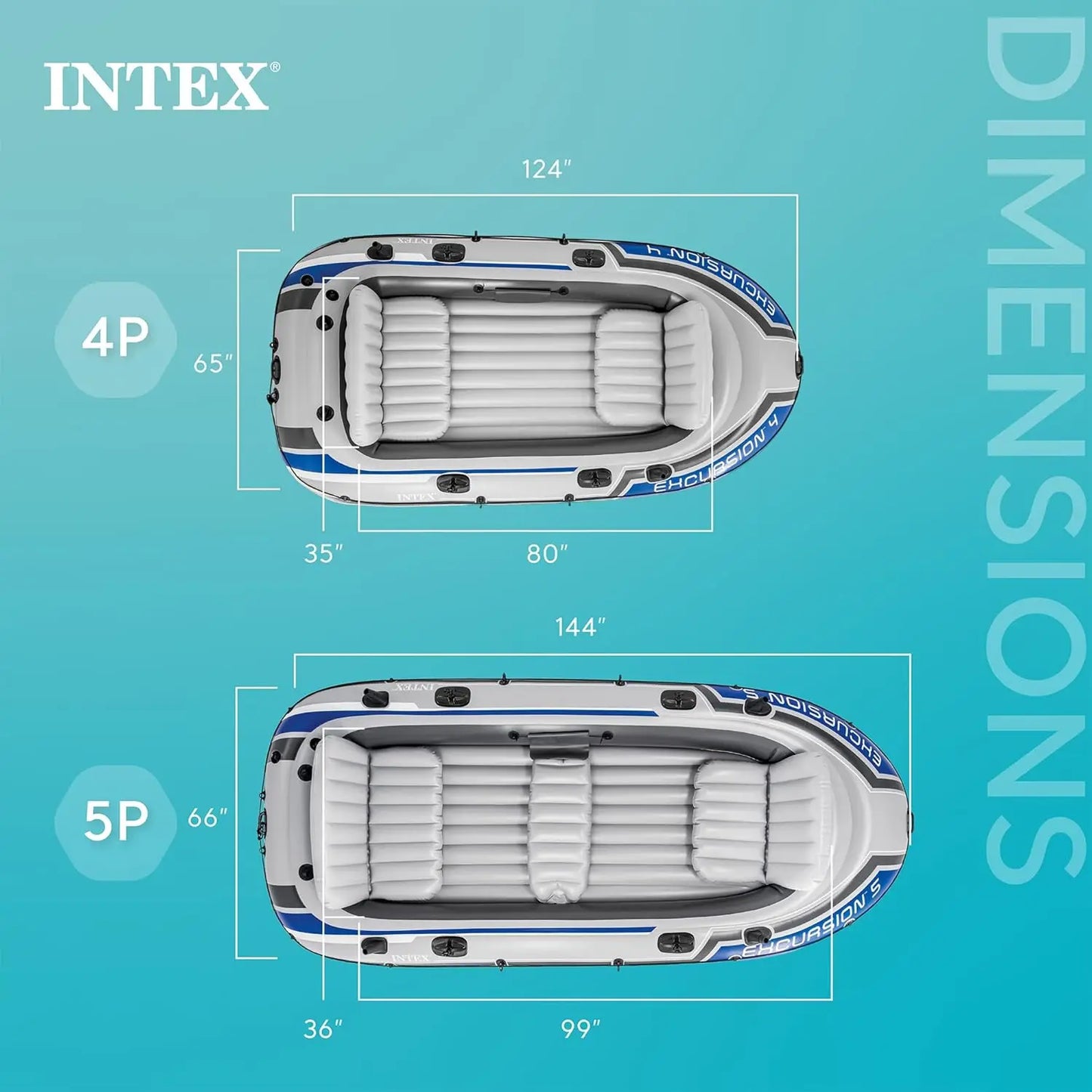 Inflatable Boat Set With Adjustable Seats Fishing Rod Holders Oars