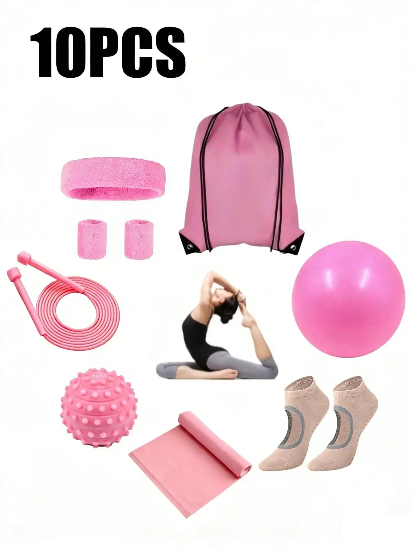 Pilates Yoga Fitness Set For Home Gym Equipment And Workouts by S And B Enterprise