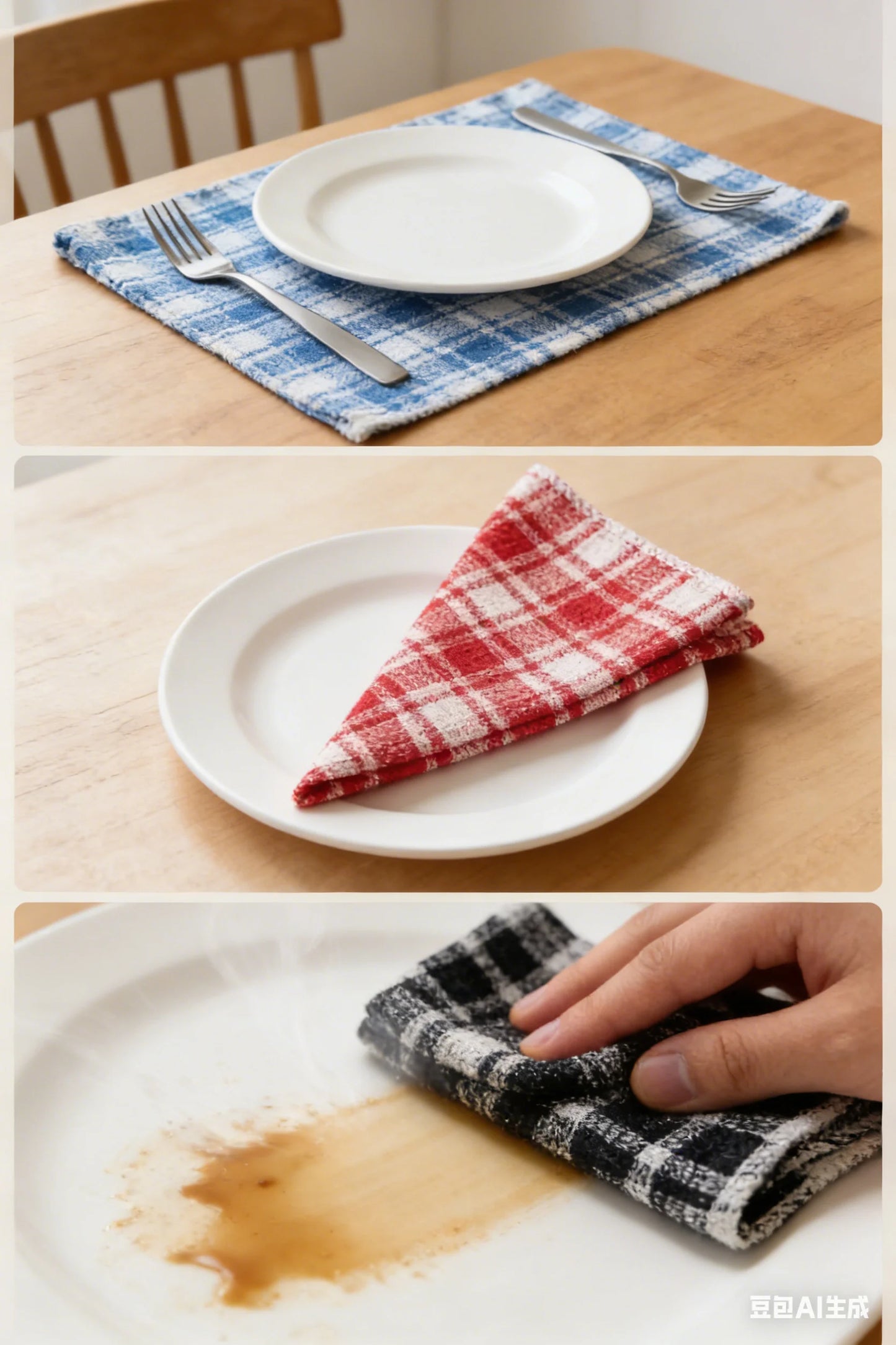 NONECN 100 Percent Cotton Dish Cloths Waffle Weave Towels