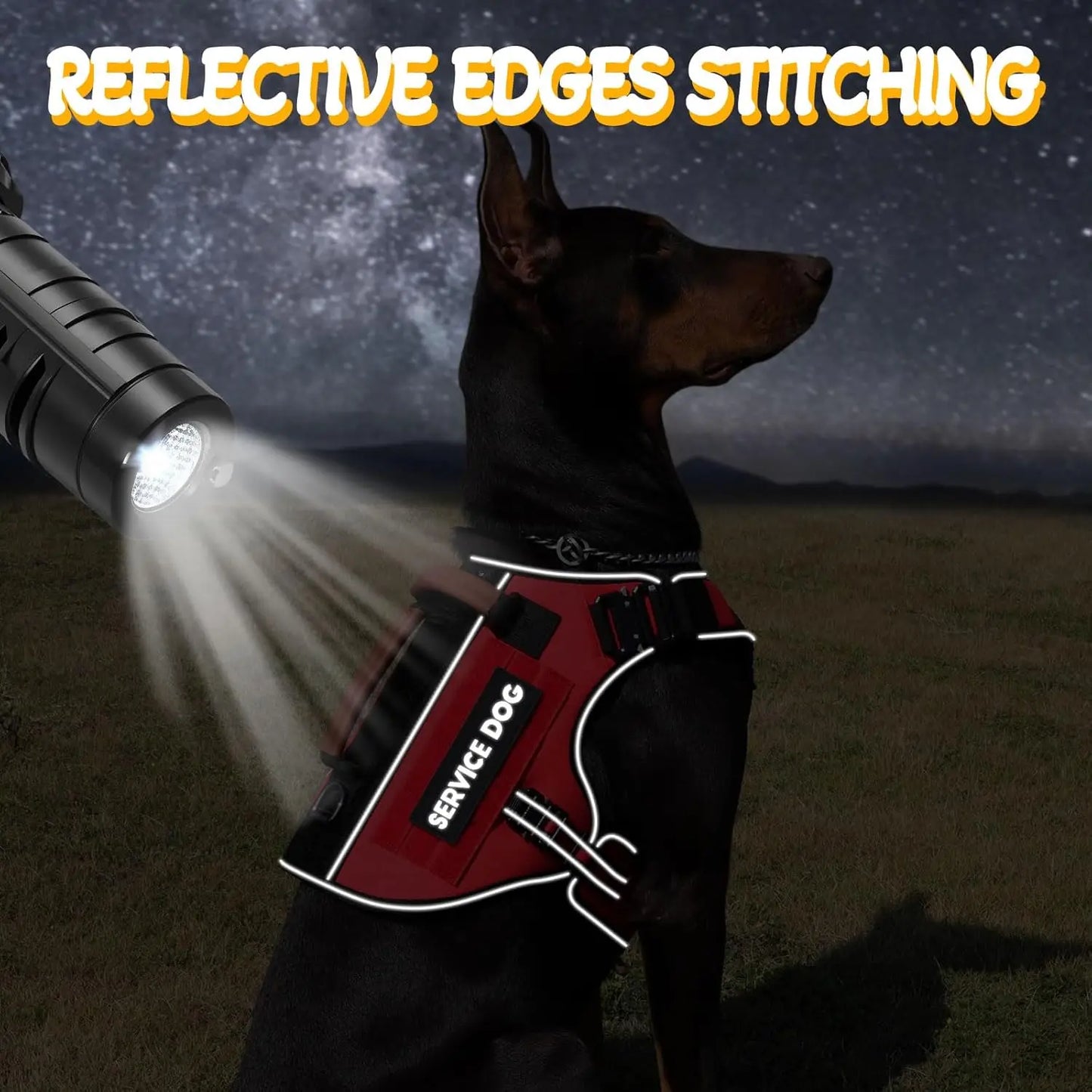 Tactical Dog Harness With Reflective Buckles No Pull Vest