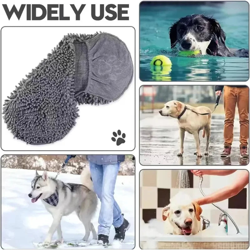 Super Absorbent Pet Bath Towel Quick Dry Cats And Dogs by S And B Enterprise