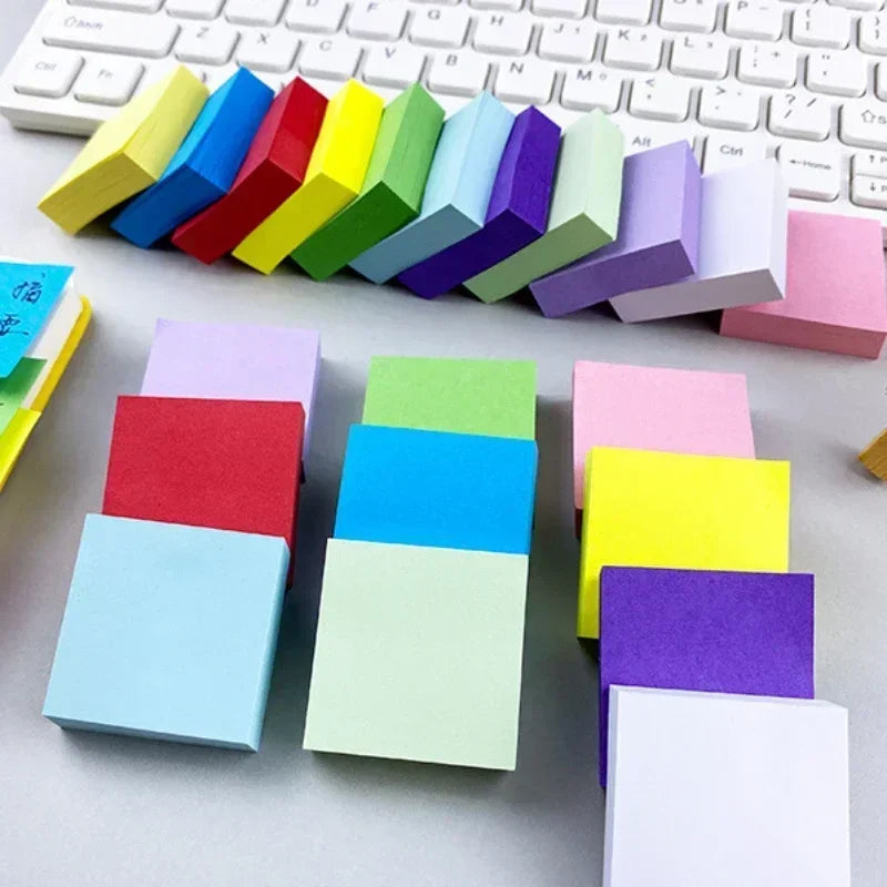 11pcs/Set Fluorescent Color Sticky Notes Posted It Note Pads Planner Stickers Notepad Memo Pad for School Office Supplies by S And B Enterprise