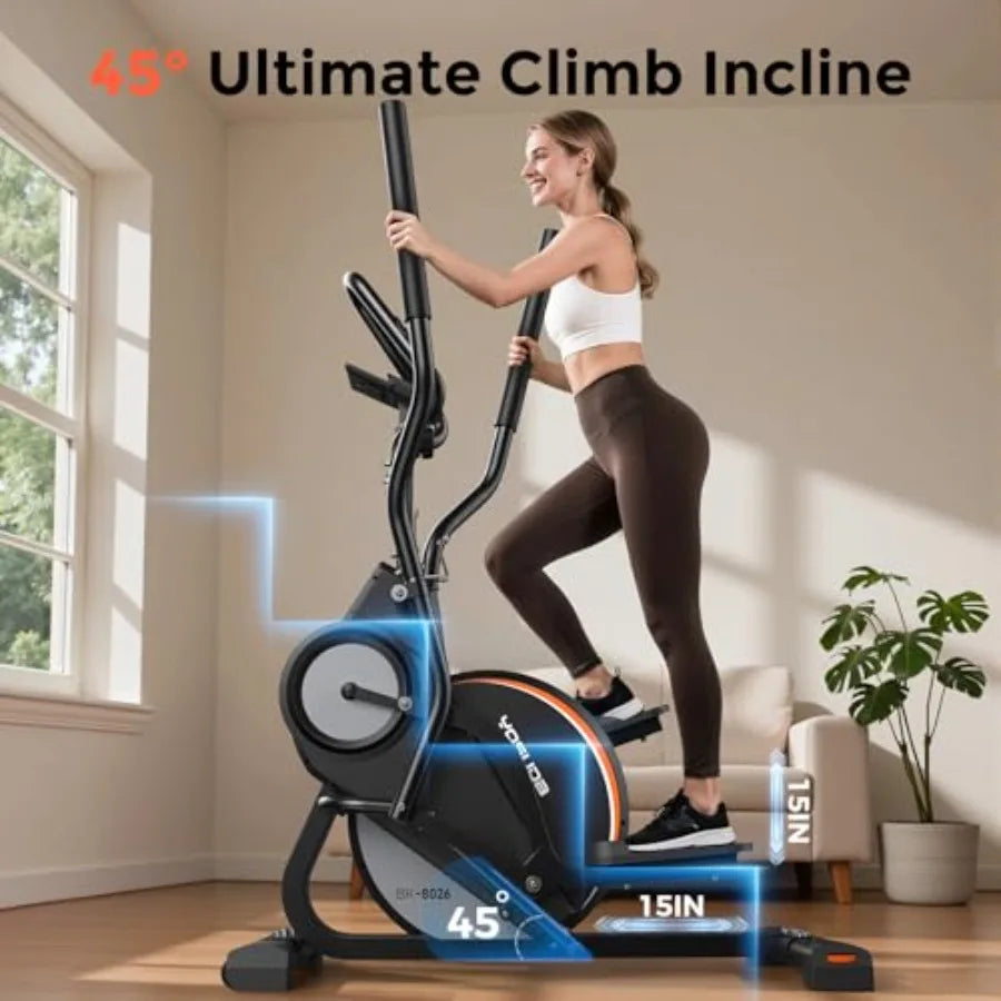 Compact 3-In-1 Elliptical Cardio Climber Stair Stepper For Home by S And B Enterprise